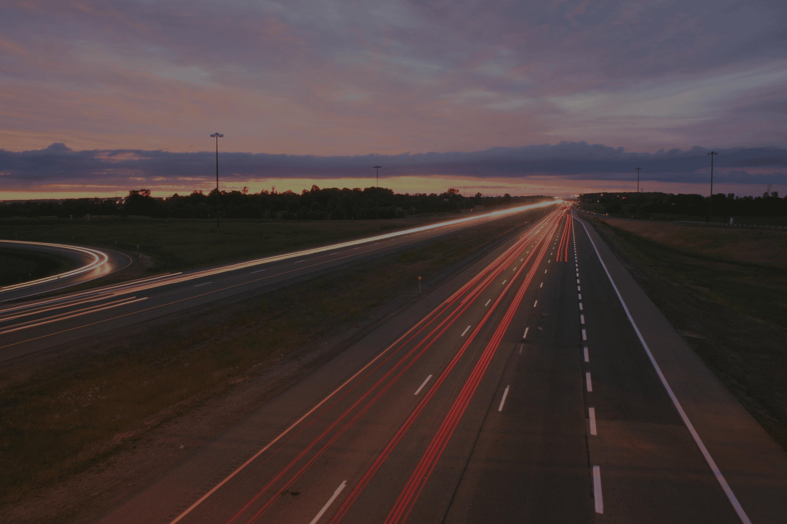 Highway image representing Kodiak Transport's Western Canada service routes.